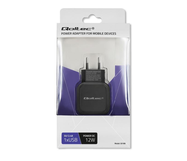 Qoltec Ładowarka Sieciowa 1 x 2,24A 12W - 382395 - zdjęcie 7